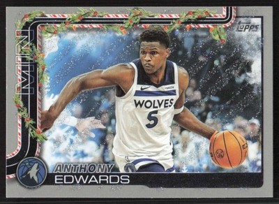 2025-26 Holiday Glitter Holiday #H84 Anthony Edwards Timberwolves 