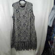 Ivey Abitz Blanchefleur Tapestry Floral Plus size 3x Frock