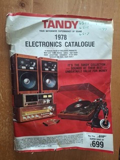 Tandy 1978 Electronics Catalouge Retro Magazine Vintage