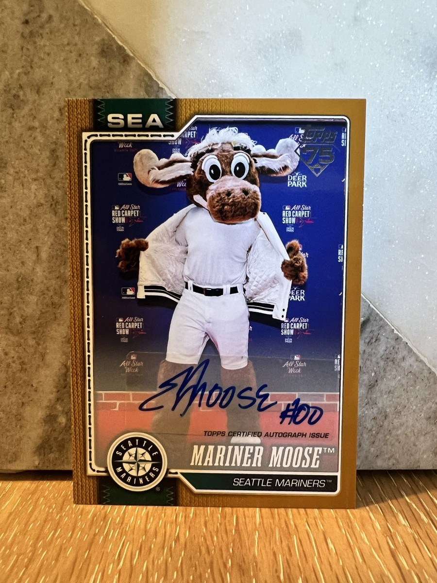 2026 Topps Celebration Mariner Moose Gold /50 Mascot Auto #M-8 SSP