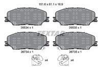 Bremsbelagsatz FÜR Isuzu D-MAX II (Tfr, Tfs) - Textar 2653401