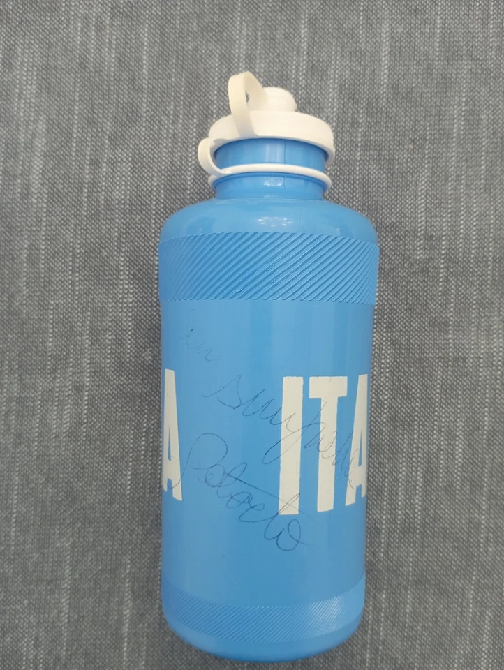 Borraccia ALE Torino Anni 70 Vintage per bicicletta da corsa con dedica firmata - Immagine 2 di 4