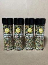Wilton Halloween Nonpareils Sprinkles for Cupcakes & Cookies 4-pack. 4.69 oz.