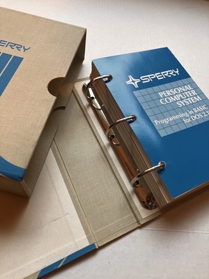 Programming in BASIC for DOS 2.11 Hardcover/Box by Sperry. Excellent condition..