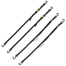 Mobility 1" Strap Tie-Down Kit with 2-Cam Buckle Straps & 2-Ratchet Straps