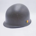 Genuine Belgian Army Steel Helmet Cold War Era Belgian M51 Military Helmet