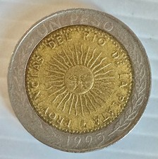 ARGENTINA 1 PESO 1995 USED SEE PICTURES GREAT CONDITION