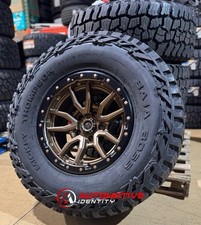 4 17x9 Fuel Rebel Bronze Wheels 35 Baja Boss At Tires 5x5 Jeep Wrangler Jk Jl
