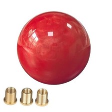 Round Ball Shift Knob Marble Style Universal Gear Shift Knob with 3 Red