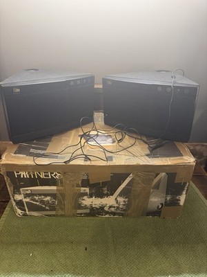 Acoustic Research AR Powered Speakers Pair Tested Working Vintage