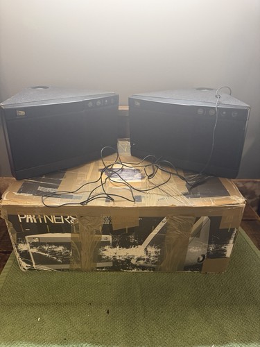 Acoustic Research AR Powered Speakers Pair Tested Working Vintage