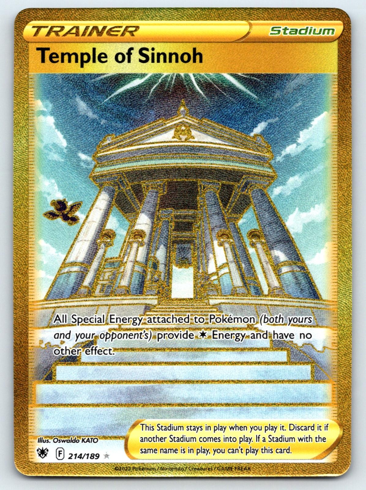 Temple of Sinnoh 214/189 Secret Rare Astral Radiance Pokemon Holo Near Mint