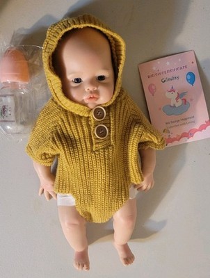 17in Real Life Silicone Baby Doll Girl Realistic Newborn Baby for Kids Age 3+
