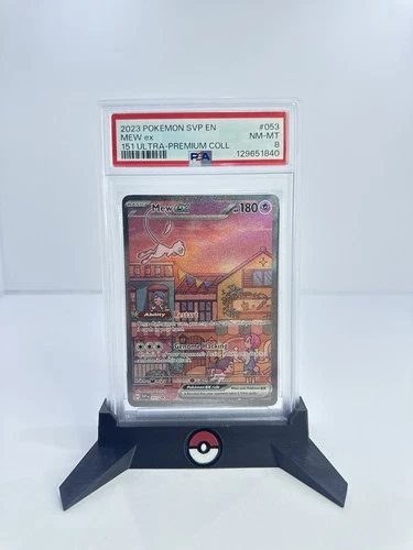 2023 POKEMON SVP EN-SV BLACK STAR PROMO 151 ULTRA-PREM COLL #053 MEW EX PSA 8