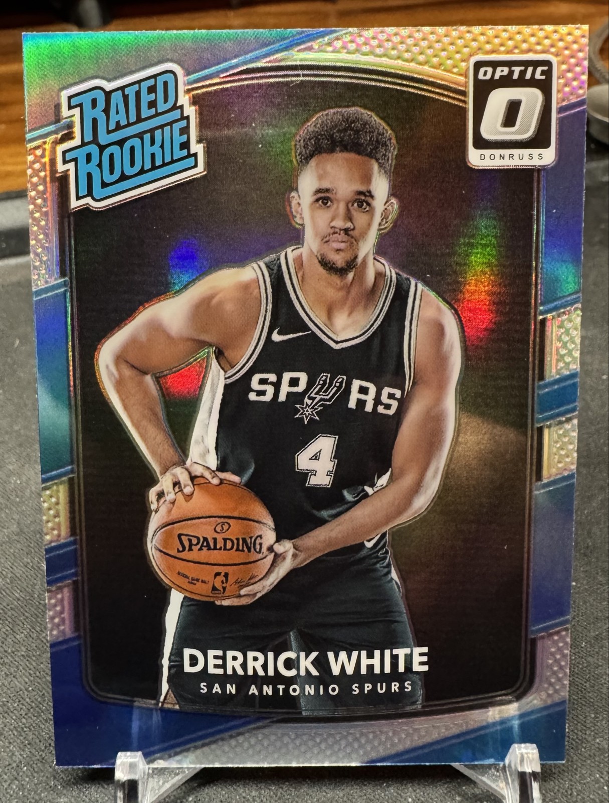 Derrick White RC 2017-18 Panini Donruss Optic Rated Rookie Holo Prizm #172 Spurs