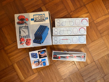 Vintage Lego - Train Track, Battery Case, 4 Wheel Drive Motor & 2 Wagons