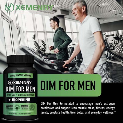 DIM FOR MEN 300mg Calcium-D-Glucarat Fitness-Booster Für Männer, Östrogenblocker