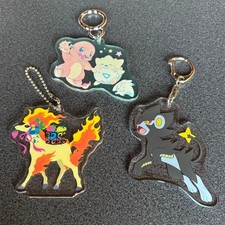 Pokemon Center Acrylic Keychain Charmander Togepi Ponyta Lantern