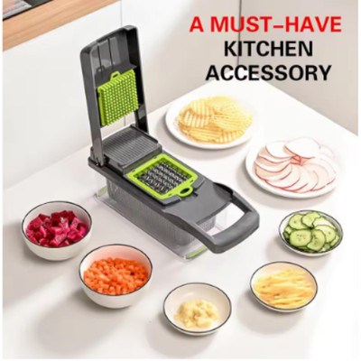 Food Chopper Vegetable Slicer Dicer Cutter 16in1 Onion Potato Kitchen Gadget