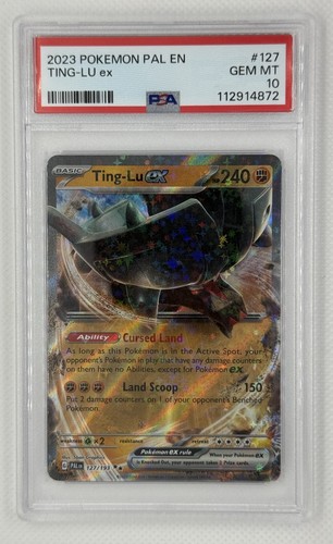 Ting-Lu ex 127/193 Paldea Evolved Pokemon Card PSA 10 Gem Mint Double Rare Slab