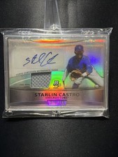 2010 Bowman Platinum Starlin Castro Rookie Patch Autograph Refractor #’D 310/740