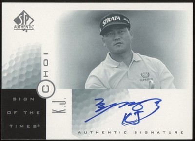 2001 SP Authentic Sign of the Times RC Auto #KJ K.J. Choi