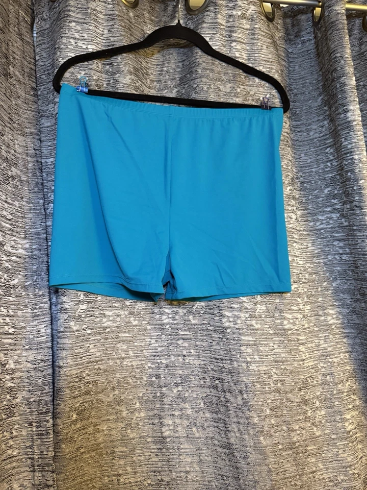 Traje de baño Kim Gravel para todos cuello redondo Tankini bicicleta pantalones cortos arco iris rayas talla 16 Foto 2 de 3