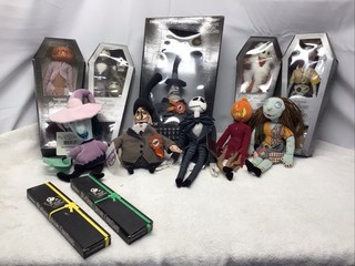 Mixed Lot Of 12 Nightmare Before Christmas Dolls/Plush/Watches