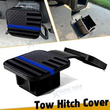 Blue Line Rustproof Towing Hitch Protection Cap Non-slip Usa Flag Hitch Cover Blue Line Rustproof Towing Hitch Protection Cap Non-slip Usa Flag Hitch Cover