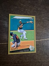 2009 Topps Update Gregorio Petit Oakland Athletics Gold #/2009