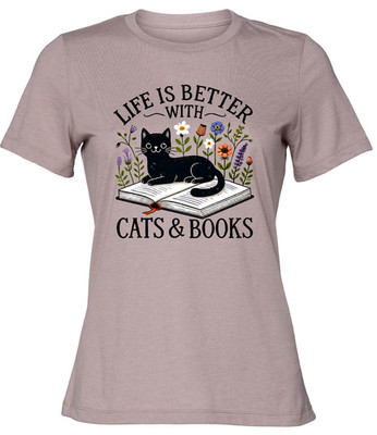 Damen süß Katze Kätzchen Weihnachten T-Shirt Tee Geburtstag Geschenk