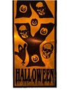 Vintage Halloween | 37”x5” Rare Holographic Orange & Black Felt Decoration — photo 8