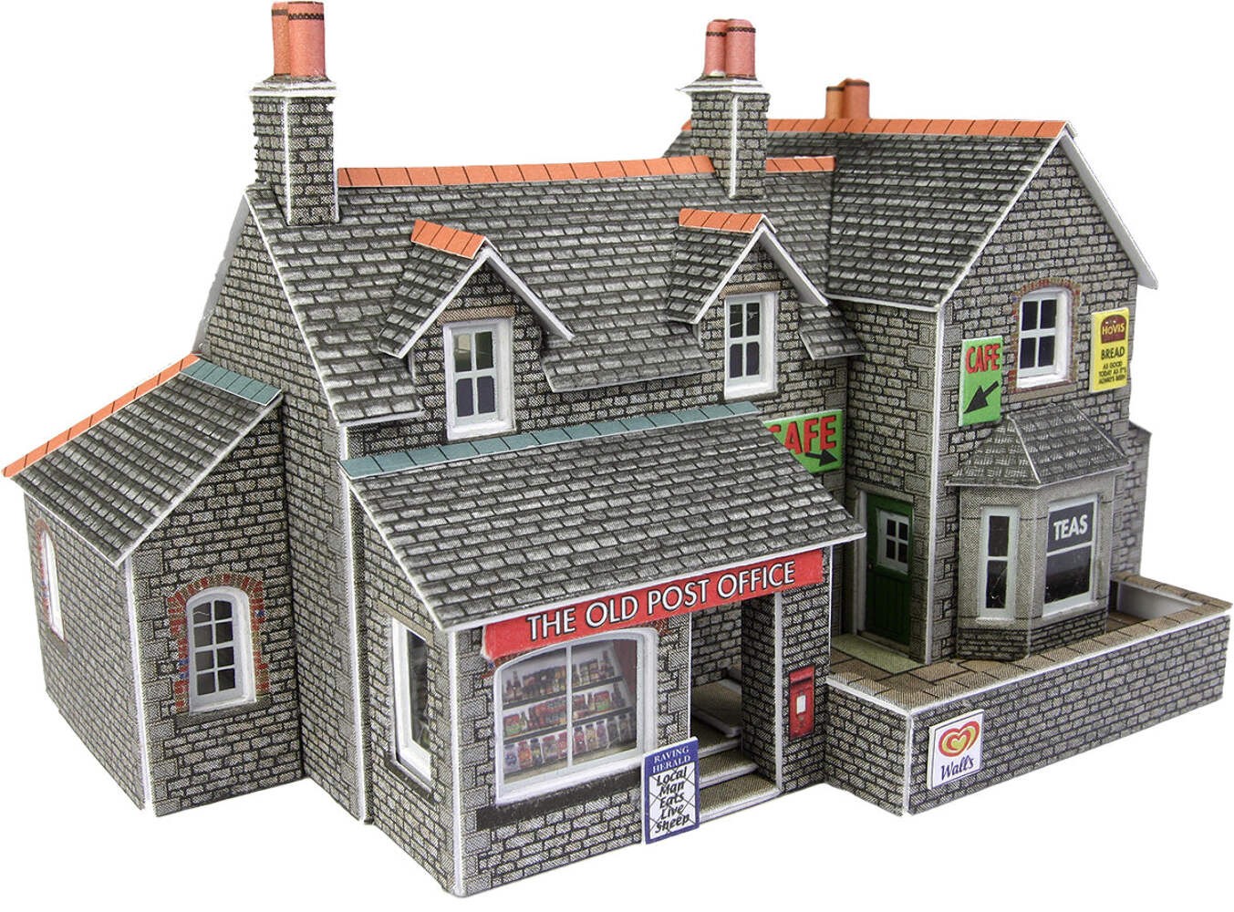Metcalfe PN154 N Gauge Village Shop & Café Card Kit - Image 5