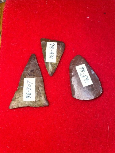 3 pezzi di diaspro Pennsylvania triangolo paleo - Foto 2 di 2