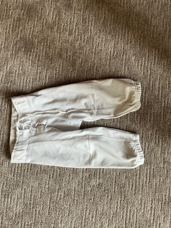 Champro Youth XS White Football Pants W/Adjustable Waist