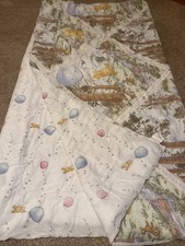 Vintage Disney Winnie The Pooh Christopher Robin Twin Comforter Reversible
