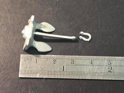 Ship Model Fittings Parts  White Metal 30mm x 20mm Hall Anchor w/ Floating arm