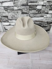 Renegade XX Fur Blend Cowboy Hat 7 1/8 Taupe Western USA Made Wool