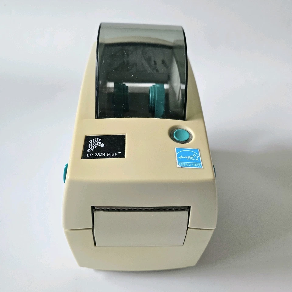 Zebra LP2824 Plus Network LAN Thermal Label Printer PSU USB 2x1" Labels 63 - Image 2 of 4