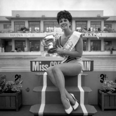 Fashion - Miss Great Britain 1965 - Diana Westbury - Morecambe 1960s Old Photo