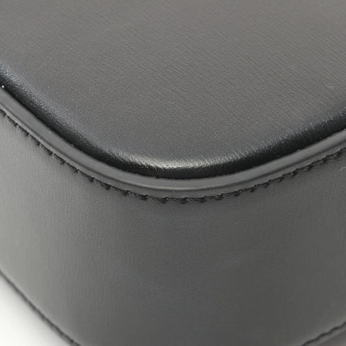 CELINE Mini-Claude Triomphe Shoulder Bag 10I513 leather Black Used Crossbody