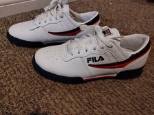 Men's Fila Original Fitness White/Navy/Red 11F16LT 150 Size 8