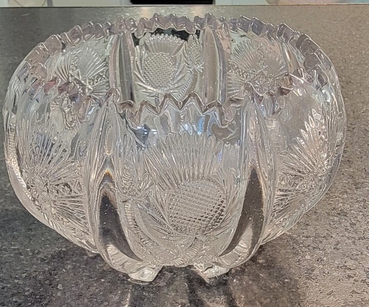 Antique Paneled Thistle Clear 4