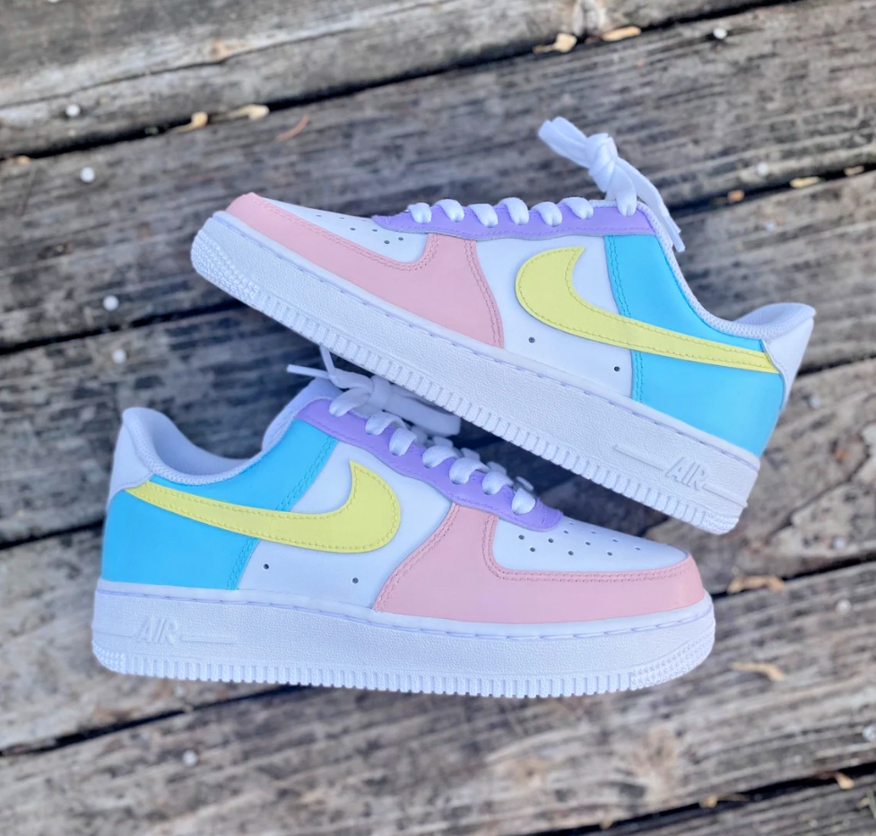 pink pastel nike air force 1