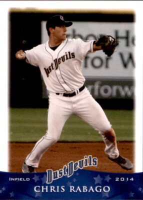 2014 Tri-City Dust Devils Grandstand #22 Chris Rabago Riverside ...