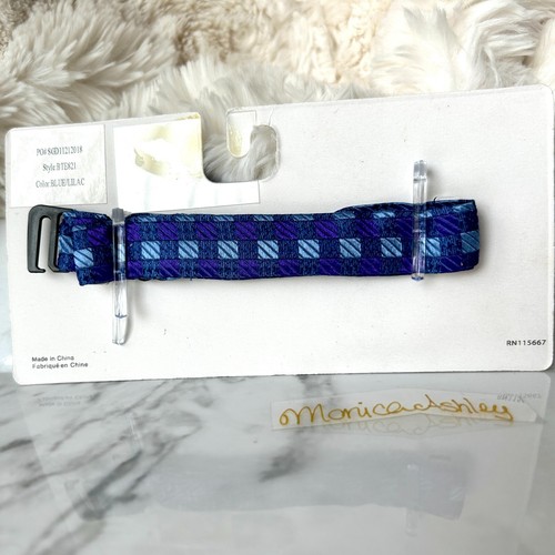 ISAAC MIZRAHI Boy's Bow Tie 100% Silk ~ Adjustable ONE SIZE ~ Blue Geometric NEW - Picture 2 of 14