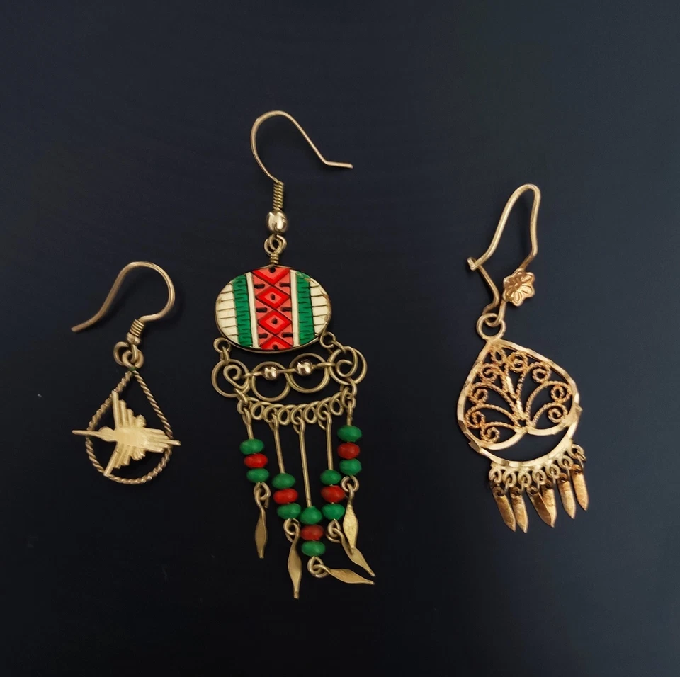 TRIO DE Boucles d'oreilles DIVERSES - Photo 1/1