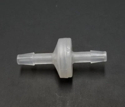 (2) Two 3/8" Polypropylene Standard Check Valve with Viton™ Diaphragm