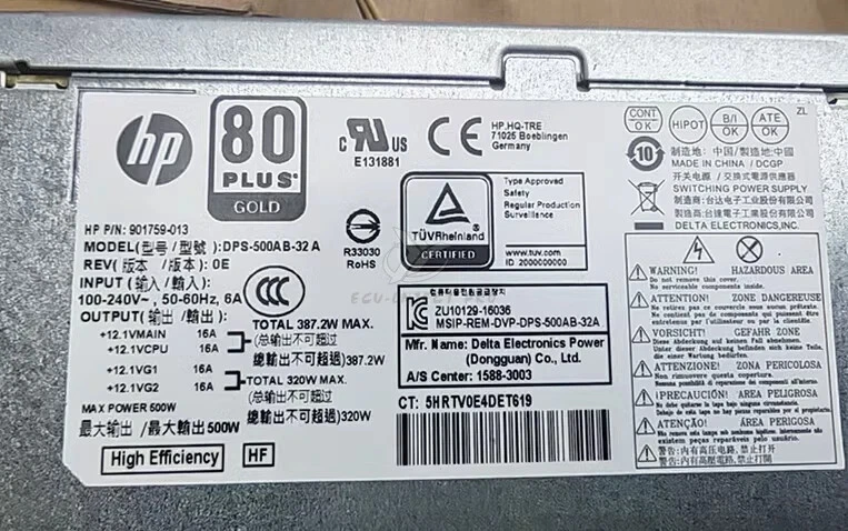 L05757-800 New Power Supply PSU 500W For HP ENVY Desktop - 795-0003UR - Image 2 of 4