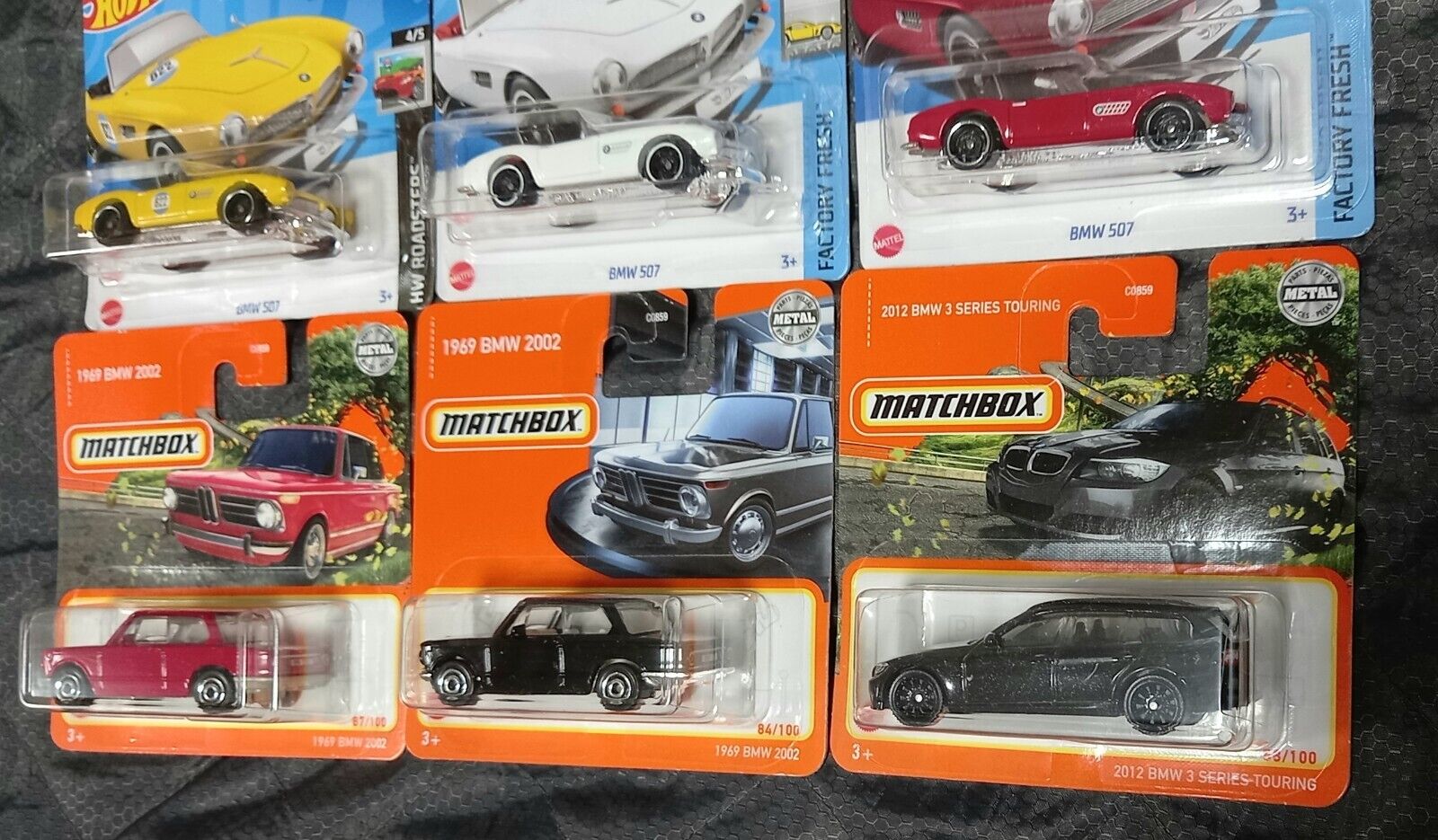 Matchbox,Hot Wheels 11er Pack,Bmw 3.0 Csl,M3,GT2,I8 Roadster,507,2002,3er,Tourin